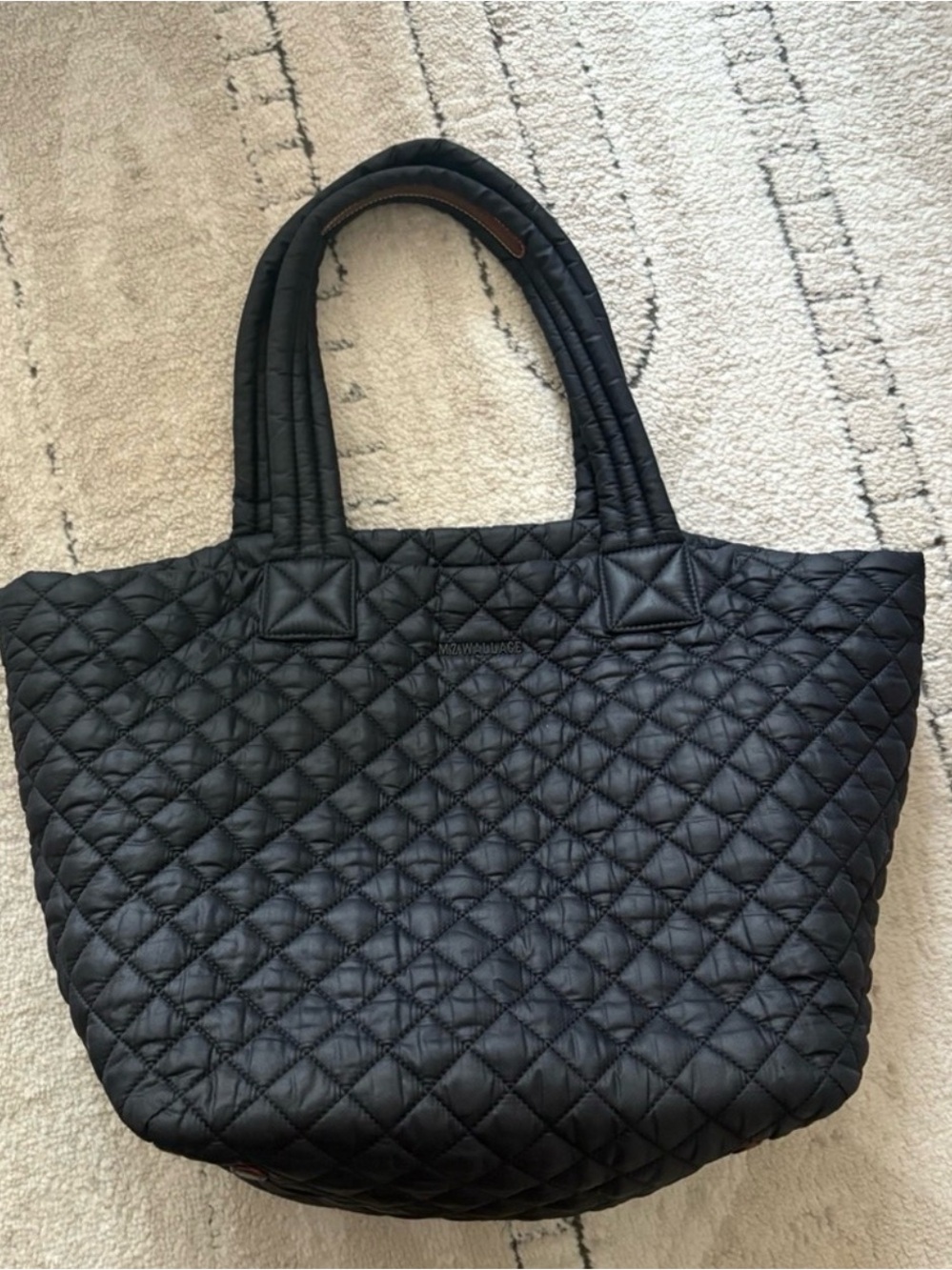 MZ Wallace Quilted Black Tote Bag